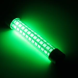 LED Underwater Fishing Light, DGLUYUDV 150W 110V & 12V 20000LM Waterproof LED Green Submersible Light Attractants for Docks and Boats, Snook, Bass, Crappie, Striper, Bait, Catfish and More