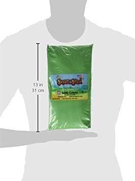 Activa Light Green Decorative Colored Sand in Resealable Bag, 5lb (2.27kg) | Fine Grain & Fade-Proof Sand for Arts & Crafts
