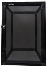 12"x12"x18" Reptile Terrarium, Hybrid Cage PVC Habitat Enclosure with Screen & Acrylic Doors, Ventilated Tank for Gecko,Chameleon, Snake, Frog, Easy Assembly, Front Dual Access