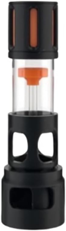 Fish Tank Silencer, H-Shaped Anti-Overflow Filter, Plastic Brush Spiral Filter, Fish Tank Accessory(Black,32mm)
