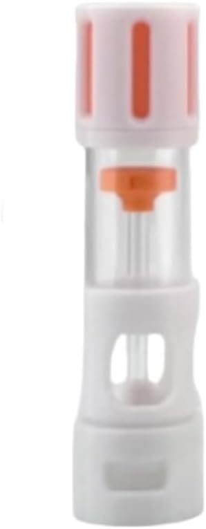 Fish Tank Silencer, H-Shaped Anti-Overflow Filter, Plastic Brush Spiral Filter, Fish Tank Accessory(Orange,25mm)