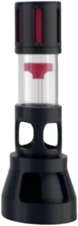 Fish Tank Silencer, H-Shaped Anti-Overflow Filter, Plastic Brush Spiral Filter, Fish Tank Accessory(Red,40mm)