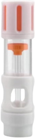 Fish Tank Silencer, H-Shaped Anti-Overflow Filter, Plastic Brush Spiral Filter, Fish Tank Accessory(Orange,20mm)