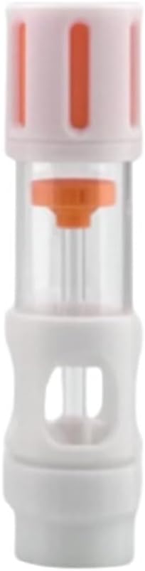 Fish Tank Silencer, H-Shaped Anti-Overflow Filter, Plastic Brush Spiral Filter, Fish Tank Accessory(Orange,20mm)