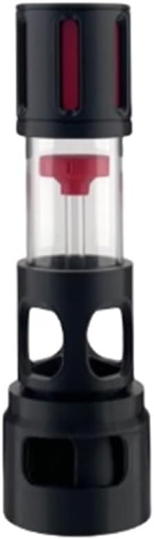 Fish Tank Silencer, H-Shaped Anti-Overflow Filter, Plastic Brush Spiral Filter, Fish Tank Accessory(Red,32mm)