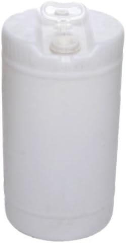 Air Sea Containers - 15 Gallon Drum Closed-Head UN Rated Poly Drum with Screw Cap - for Industrial, Commercial & Overseas Use - Natural Plastic Drum (Pack of 3)