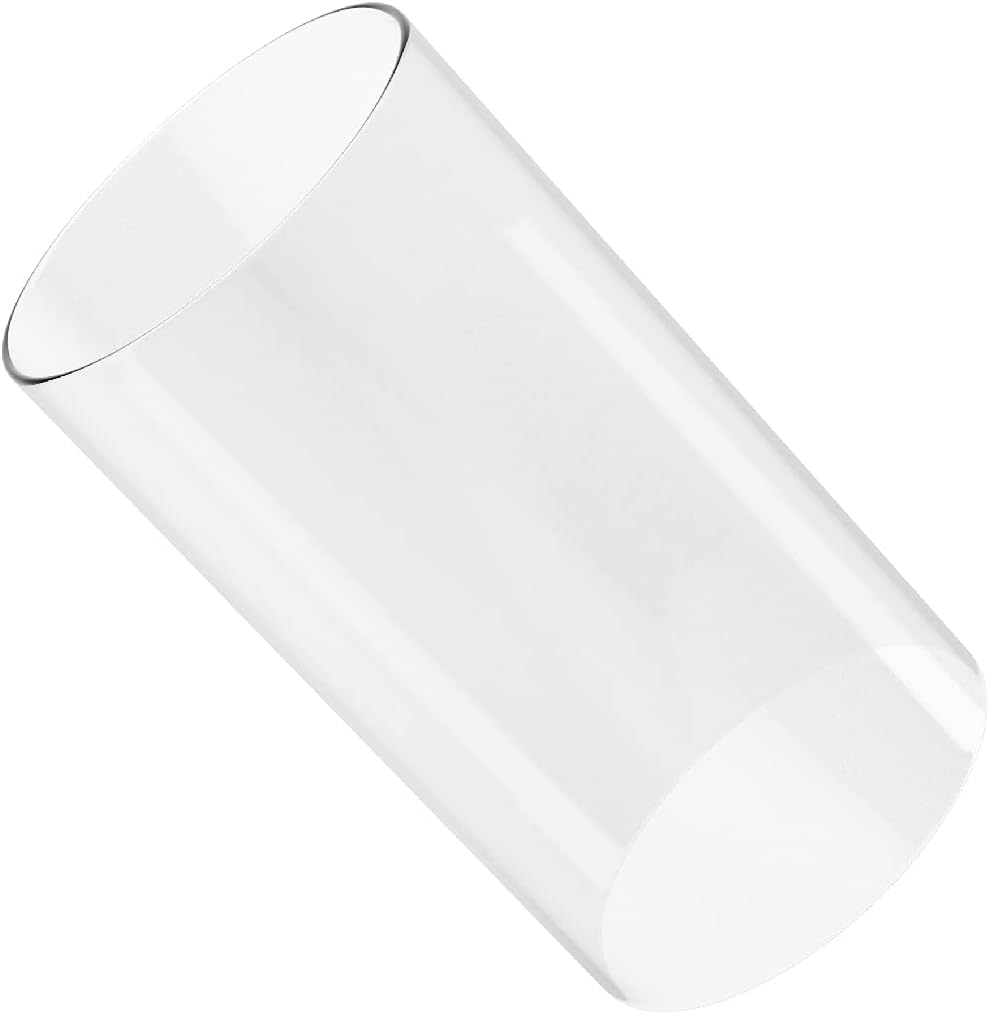 Borosilicate Glass, Clear Candle Holder, Glass Chimney for Candle Open Ended, Glass Hurricane Candle Holders Diameter 3", Height 16"
