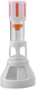 Fish Tank Silencer, H-Shaped Anti-Overflow Filter, Plastic Brush Spiral Filter, Fish Tank Accessory(Orange,50mm)