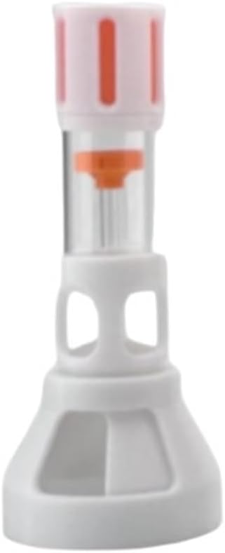 Fish Tank Silencer, H-Shaped Anti-Overflow Filter, Plastic Brush Spiral Filter, Fish Tank Accessory(Orange,50mm)