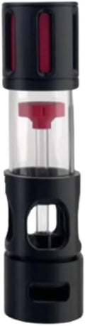 Fish Tank Silencer, H-Shaped Anti-Overflow Filter, Plastic Brush Spiral Filter, Fish Tank Accessory(Red,25mm)