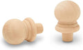 Small Wood Finials with Tenon, 7/8 inch, Pack of 100 Wooden Finials for Crafting, DIY Dcor, and Wooden Finial Crafts, by Woodpeckers