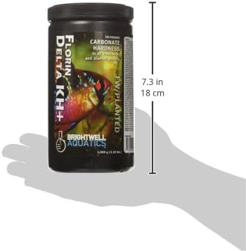 Brightwell Aquatics Florin Delta KH+ - Increases Carbonate Hardness and pH Stability in Freshwater and Planted Aquariums 1000-g