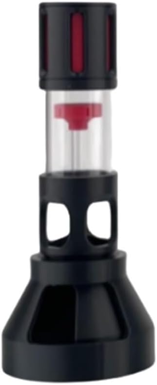 Fish Tank Silencer, H-Shaped Anti-Overflow Filter, Plastic Brush Spiral Filter, Fish Tank Accessory(Red,50mm)
