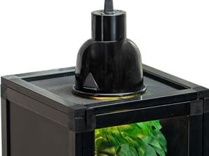 12"x12"x18" Reptile Terrarium, Hybrid Cage PVC Habitat Enclosure with Screen & Acrylic Doors, Ventilated Tank for Gecko,Chameleon, Snake, Frog, Easy Assembly, Front Dual Access