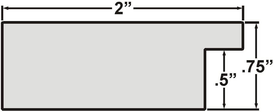Craig Frames Bauhaus 200, 24x30 Picture Frame, Melinga Brown Oak
