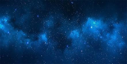 48X20IN Starry Aquarium Background, Art Starry Fish Tank Decorations Background, with 8 EVA Double-Sided Tape
