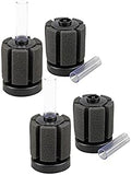CNZ XY-180 Aquarium Air Driven Biochemical Bio Sponge Filter Up to 10 Gallon, 4-Pack