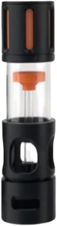 Fish Tank Silencer, H-Shaped Anti-Overflow Filter, Plastic Brush Spiral Filter, Fish Tank Accessory(Black,25mm)