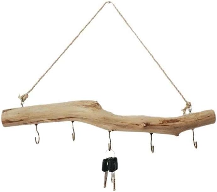 2pcs 15 inch Natural Driftwood wall hanging decor driftwood Decorative Branches Jewelry Hanger Rustic Wood Logs Hanging Branch Decor