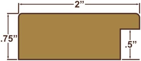 Craig Frames 74012 12 by 18-Inch Picture Frame, Smooth Wrap Finish, 2-Inch Wide, Off-White Rustic Pine