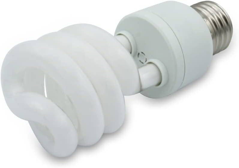 lumenivo 15 Watt UVB Reptile Light 5.0 15W Spiral Reptile Heat Terrarium Light Bulbs for Turtles, Gecko, Tortoise, Snake, Lizard, Chameleons, and Insects - 120V - 1 Pack