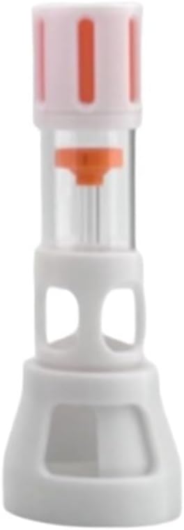 Fish Tank Silencer, H-Shaped Anti-Overflow Filter, Plastic Brush Spiral Filter, Fish Tank Accessory(Orange,40mm)