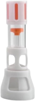 Fish Tank Silencer, H-Shaped Anti-Overflow Filter, Plastic Brush Spiral Filter, Fish Tank Accessory(Orange,40mm)