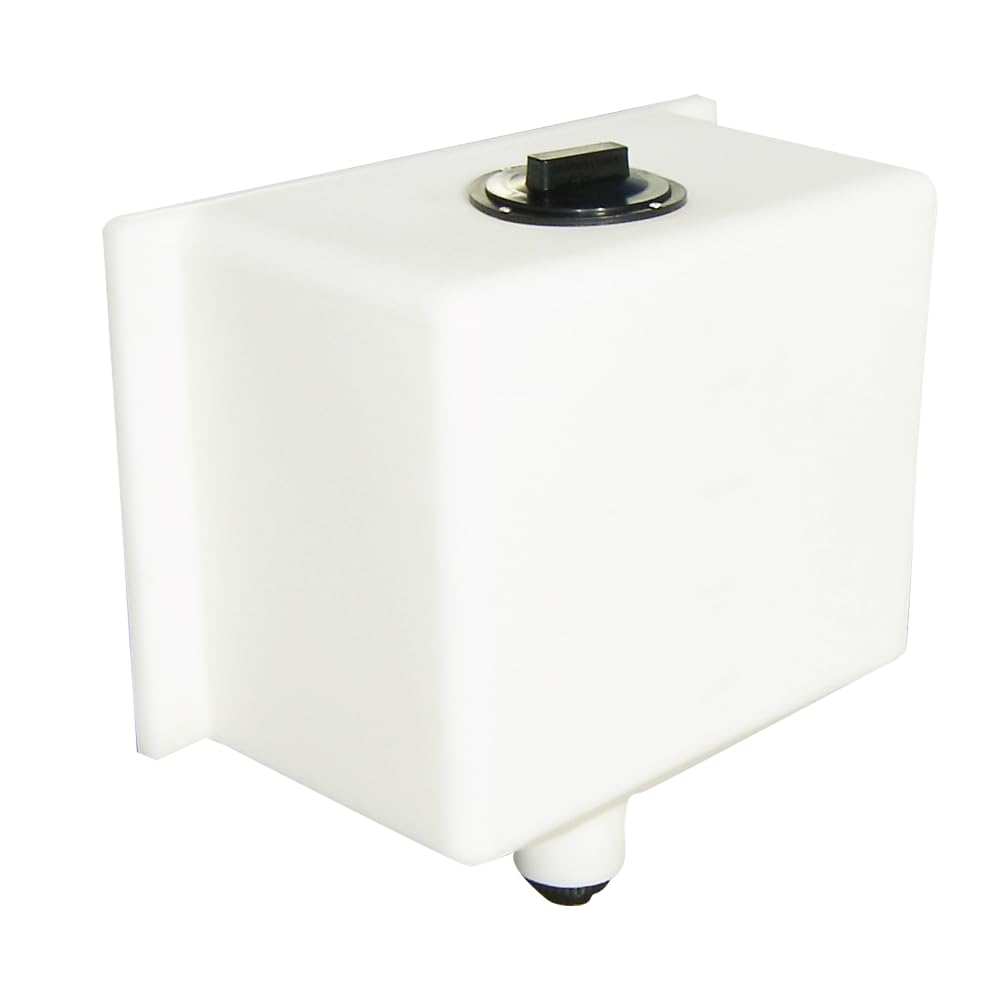 Dunmiers DCB20 20 Gallon Rectangular Cone Bottom Water Tank, Fluid, Liquid Storage Tank for Pressure Washing, Auto Detailing, Roof Cleaning, Window Washing, Agriculture, Farming, and More