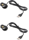 Jorunhe 1.5w White LED Mini Surface Mounted Light Jewelry Cabinet Lamp Spotlight Ac85-265v (Black 2pcs)