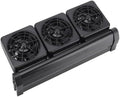 LONDAFISH Aquarium Chillers Aquarium Fan Fish Tank Cooling Fan System for Salt Fresh Water (3 Fan)