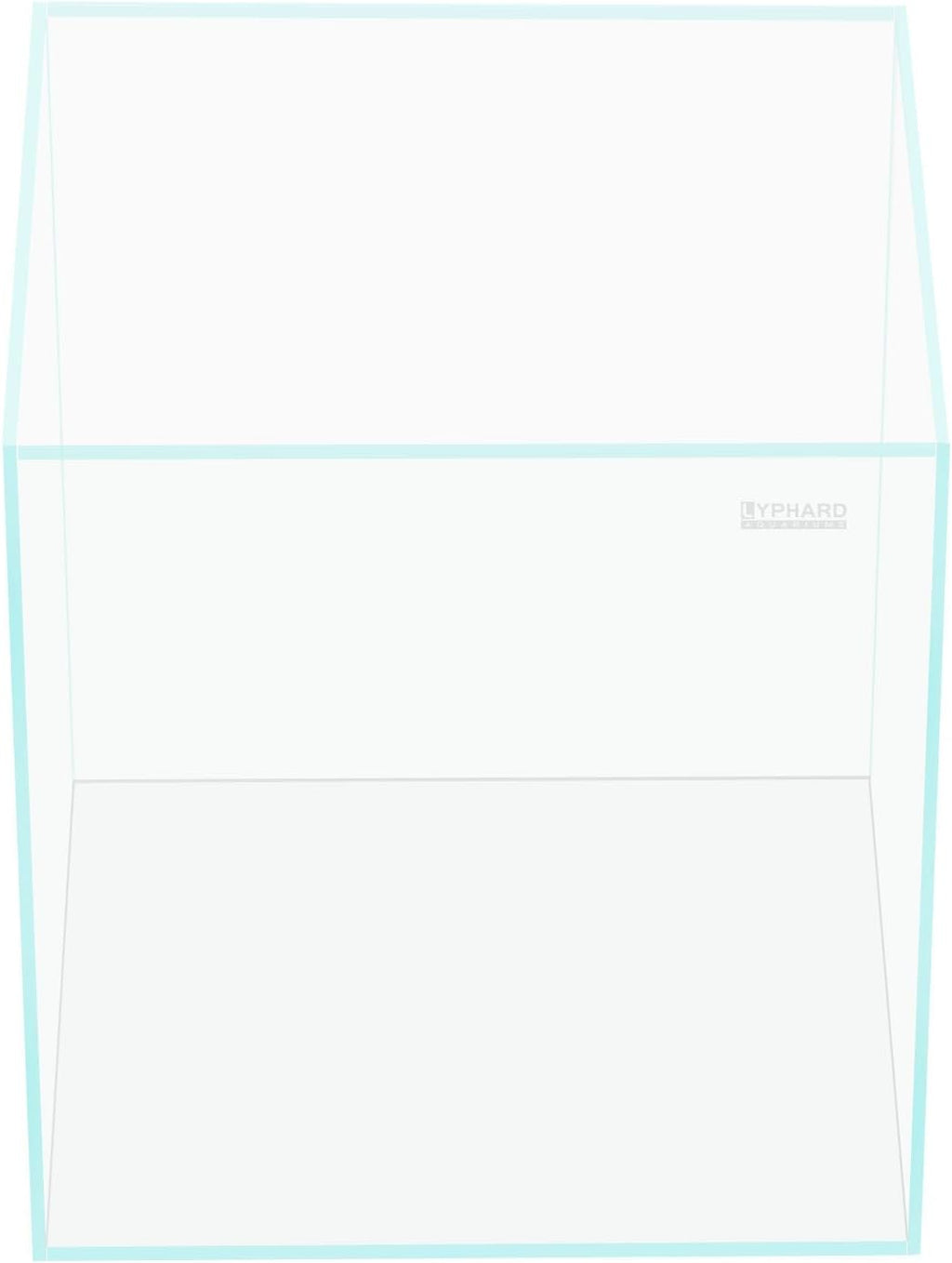 LYPHARD AQUARIUMS Tall Rimless Aquarium 3 Gallon, Ultra Clear Low Iron Nano Fish Tank for Betta, L7.9×W7.9×H11.8 Glass Thickness 5mm with EVA Foam Leveling Mat