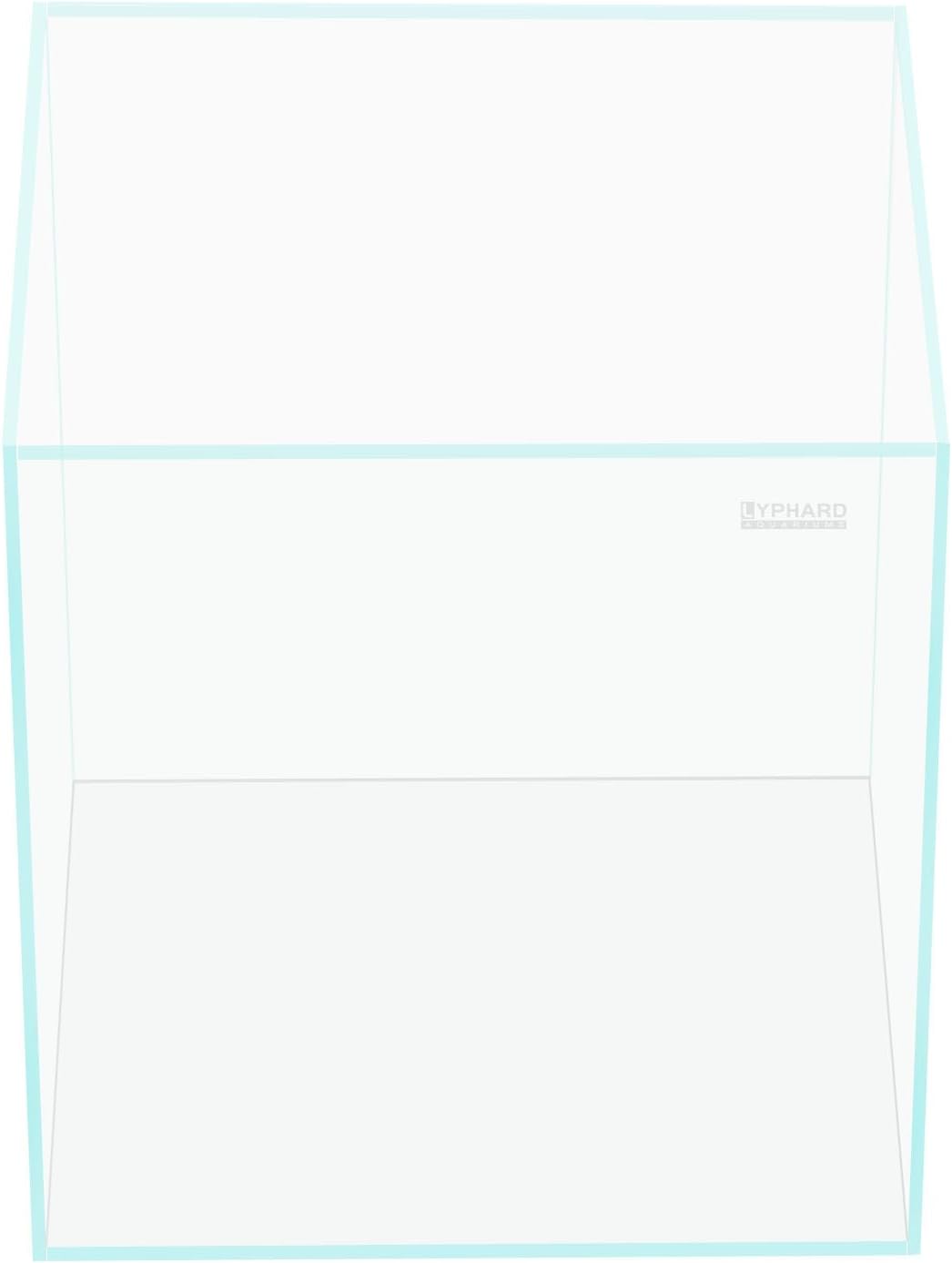 LYPHARD AQUARIUMS Tall Rimless Aquarium 3 Gallon, Ultra Clear Low Iron Nano Fish Tank for Betta, L7.9×W7.9×H11.8 Glass Thickness 5mm with EVA Foam Leveling Mat