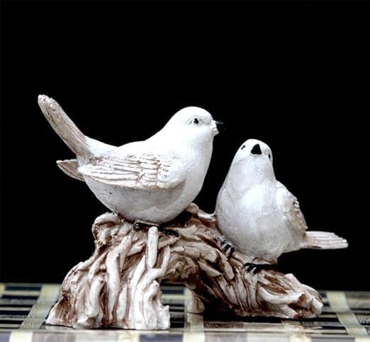 A&H NextGen StoreElegant White Bird Pair Statue - Decorative Bird & Animal Showpiece for Home Decor & Gifts- White