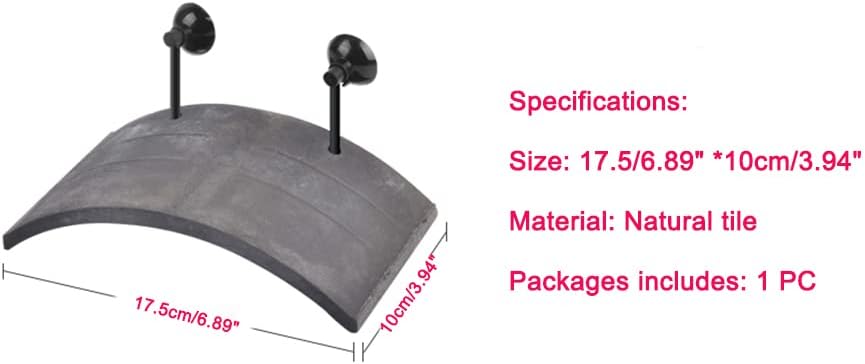 Flushbay Turtle Floating Basking Platform Aquarium Turtle Decorations Artificial Bark Tortoise Climbing Platform with Suction Cups Resting Terrace for Terrapins (Turtle Resting Platform)