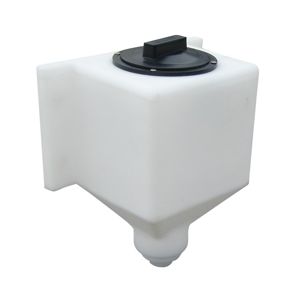 Dunmiers DCB2.5 2.5 Gallon Rectangular Cone Bottom Water Tank, Fluid, Liquid Storage Tank for Pressure Washing, Auto Detailing, Roof Cleaning, Window Washing, Agriculture, Farming, and More