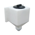 Dunmiers DCB2.5 2.5 Gallon Rectangular Cone Bottom Water Tank, Fluid, Liquid Storage Tank for Pressure Washing, Auto Detailing, Roof Cleaning, Window Washing, Agriculture, Farming, and More