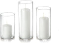 Yummi Set of 3 Slim Pillars and Cylinder Vases - White