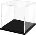 Acrylic Display Case for Collectibles Assemble Clear Acrylic Boxes for Display Thickened Glass Case for Lego Figures Doll Hobby Toys (7.9x7.9x7.9 inch; 20x20x20 cm)
