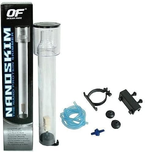 Protein Skimmer NANO 15GAL - Lime Wood Air Stone Saltwater Marine Aquarium Filter by Ocean Free
