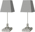Rechargeable LED Table Lamps with Stepless Touch Control,Sliver Cordless Lamp for Living Room&Bedside&Patio&Shower,Small Desk Lamp(6000mAH Battery),2 Pack for Home Decor,Best Gifts for Family
