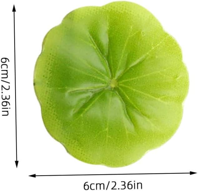 Alipis Simulated Lotus Leaf Decoration 30Pcs Mini Floating Lily Pads for Aquarium Fish Pond Micro Landscape DIY Water Plant Ornaments
