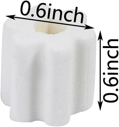 JIHAQUA Upgraded Ceramic Ring for Aquarium, Ceramic Filter Media Bio Filter Rings (4 lbs)