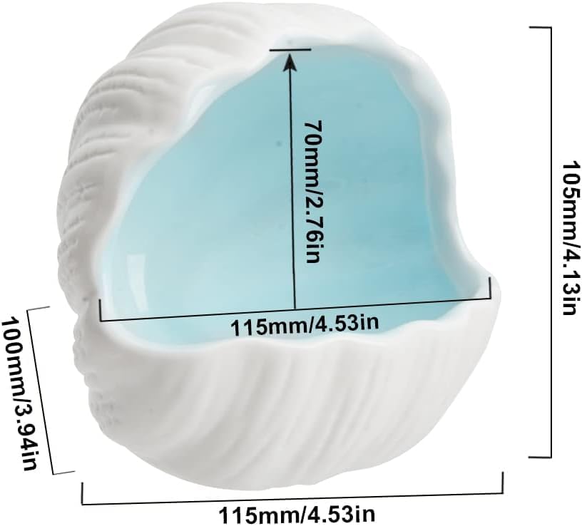 RUIAN Fish Tank Decor & Hamster House - Multipurpose Aquarium Ornament, Storage & Pet Habitat - Ideal for Aquascaping, Small Pets & Craft Projects (Blue)