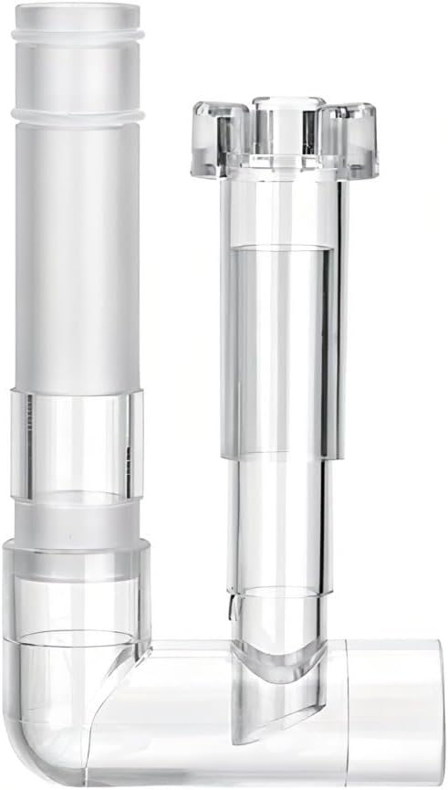 MiOYOOW Aquarium Surface Skimmer, Hanging Aquarium Oil Film Remover, Fish Tank Pipe Inflow/Outflow Filter Accessory for Aquarium Fish Plant Tank