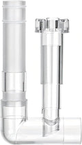 MiOYOOW Aquarium Surface Skimmer, Hanging Aquarium Oil Film Remover, Fish Tank Pipe Inflow/Outflow Filter Accessory for Aquarium Fish Plant Tank