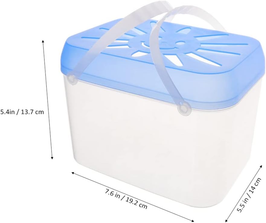 balacoo Fish Tank Transparent Portable Handheld Fish Tank for Aquarium Home Restaurant Shop Office Decoration Random Color