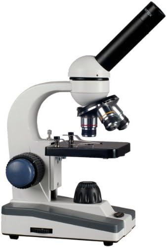 AmScope M150C-E-I 40X-1000X LED Cordless All-Metal Framework Full-Glass Optical Lens Student Biological Compound Microscope + Digital Camera USB Imager