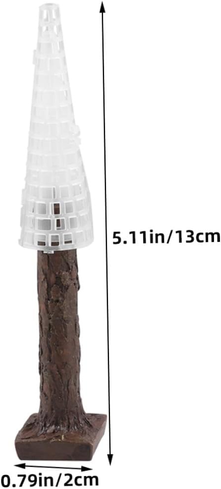 2pcs Artificial Christmas Moss Trees Aquarium Decoration Fish Tank Plant Ornaments Holiday-Themed Fish Habitat Enhancer Suitable for All Tank