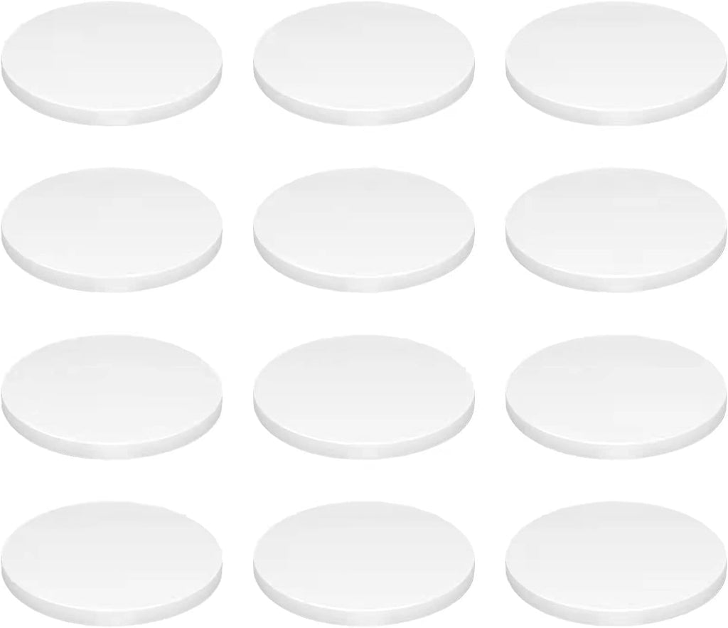 Ceramic White Coralline Coral frag Plugs Coral frag Base Round/Big Size Round/Hexagon (round70mm12pcs)