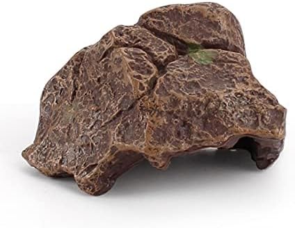 Warmtree Artificial Tree Stump Mini Garden Figurines Stumps Ornaments Miniature Stone Rock Statue for Micro Train Landscape Railway Sand Table,Pack of 7